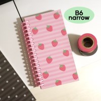어피스오브띵즈 B6 내로우 스크랩 저널 ver.2 - 딸기 패턴
