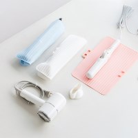 휴대용 파스텔 실리콘 패드 고데기 파우치 3color