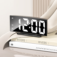 디지털 LED 탁상시계 무소음 대형숫자 전자 알람시계