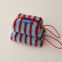CHERRY BLUE FLUFFY RICO POUCH