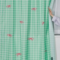 Checkribbon 포인트 커튼 2size