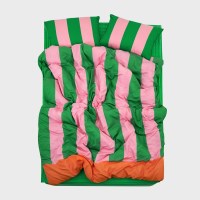 그린핑크 볼드 오브제 체온조절 이불 패드세트 2size