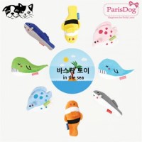 패리스독 해양동물 바스락토이 강아지 장난감 랜덤1개