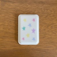 파스텔 별 맥세이프 화이트 카드지갑(단품)