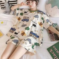 [혜싱라] 사파리 여름 잠옷 홈웨어 파자마세트