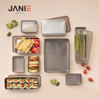 [JANIE] 제이니 304스텐 냉장고 사각용기 세트 9P
