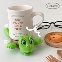 귀여운 동물 깜놀 거북이 티코스터 컵받침 소품 선물