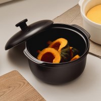 바겐슈타이거 미니 내열냄비 계란찜 오븐용 냄비 (블랙)