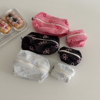 리본 사각파우치 화장품파우치