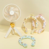 (여름SET) 카카오프렌즈 춘식이 발라당 선풍기+쿨링 넥밴드