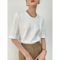 여성 셔츠 카이씨 봄티셔츠 흰셔츠 반팔