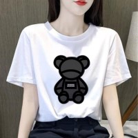 프린팅 여자 티셔츠 로고 무지티 반팔티 면티셔츠