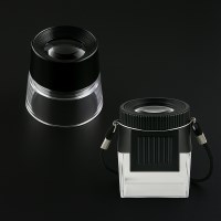 휴대용 고배율 10X 원형 미니 루페 돋보기 확대경 목걸이