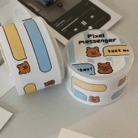 Pixel Messenger 키스컷 스티커 / 케키바이고미 빵고미