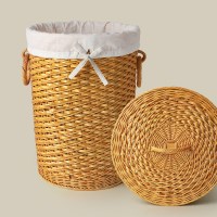라탄바구니 바스켓 수납 내츄럴 핸드메이드 빨래통 30L 인테리어소품