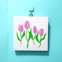 분홍 튤립 감성 인테리어 그림 액자