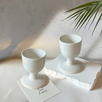 엘라 화이트 도기 소주잔 양주잔 사케잔
