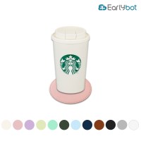 얼리봇 프리미엄 인조 가족 원형 컵 받침대 티코스터 10x10cm
