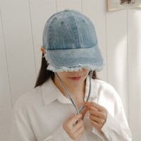 여자 힙한 데미지 태슬 스트링 남자 모자