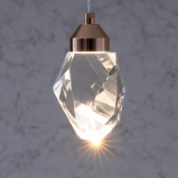 록키 크리스탈 LED 5W 식탁조명 펜던트 투명