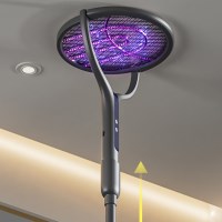 회전 전기 모치채 연장봉 파리채 포충기 충전식 전기채