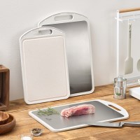 바겐슈타이거 스틸 양면도마 커팅보드 이유식도마 2size