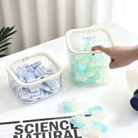 원터치 투명 세탁실 세제 캡슐 수납함 2type