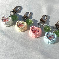 럭키 케이크 키링 미니 키홀더 백꾸 열쇠고리