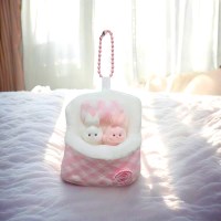 꿀잠토끼 인형 키링 미니 열쇠고리 키홀더