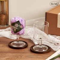 블리스 미니 고블렛2+우드받침2 선물세트 (+엽서,박스)