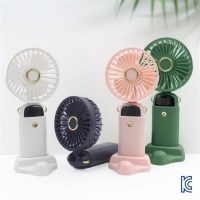 각도조절 LED 5단 휴대용 미니 충전식 선풍기 1200mAh
