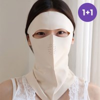 1+1 루먼 자외선차단 쿨 여름 골프마스크 얼굴햇빛가리개 넥타입 러