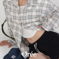 제이콥 오버핏 린넨 체크 셔츠 2 color