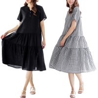 꾸안꾸 편하다 인견 원피스