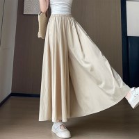 여성 쿨링 롱와이드 플레어 치마바지 4color