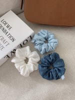 nuee popcorn denim scrunchie (3 colors)