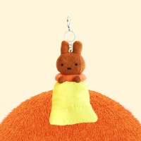 침낭 미피 키링인형_브라운