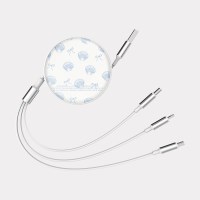 pearl shell 디자인 [릴 타입 충전 케이블]