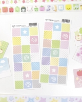 먼슬리 조각모조지 스티커