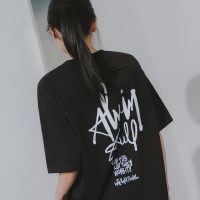 앨빈클로 로고 그래픽 오버핏 반팔티 AST4727 (2 COLOR)