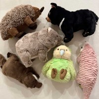 [선레몬] 플러피애니멀 M 애착 동물인형 웜뱃 카카포앵무 오리너구리
