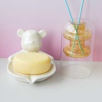 주주 오로라 도자기 감성 비누받침 2style 솝무광 트레이