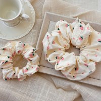 여성 딸기 스트로베리 곱창 밴드 헤어 머리끈