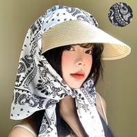 필리안 자외선 차단 밴다나 반다나 밀짚 선캡