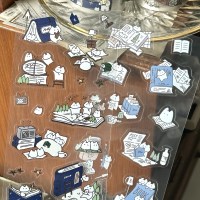 Vintage sticker - 기록하는 냥빔의 하루 1&2