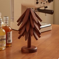 꾸미까 캄포 우드 냄비받침 홀더 세트