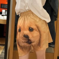 카레카 댕댕이 리트리버 엉덩이 잠옷 반바지