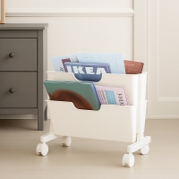 보노하우스 베이직 북트롤리 2단 공부방 이동식 북카트 책꽂이