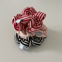 스트라이프 머리끈 헤어슈슈 스크런치