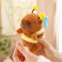 꿀벌 카피바라 파닥파닥 귀여운 키링 행운 인형 키홀더 가방고리